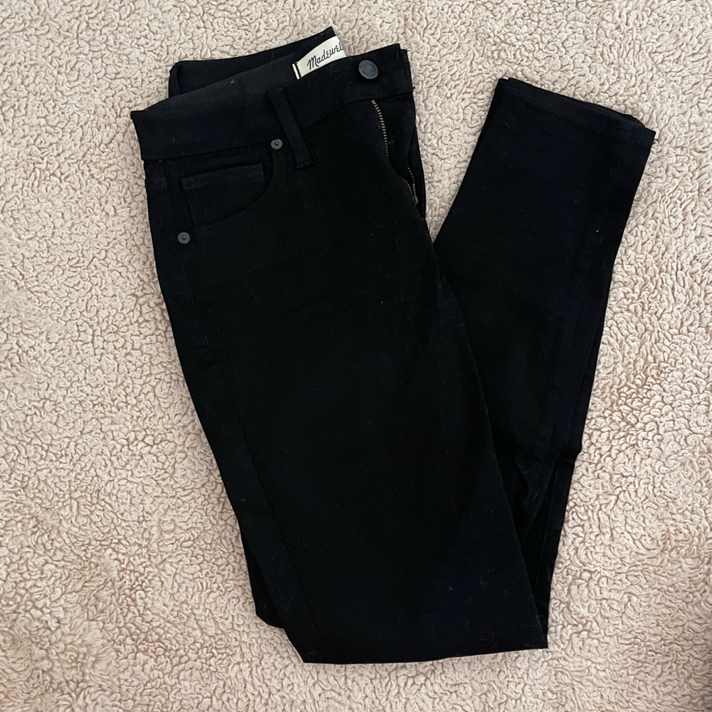 Madewell 9” skinny ankle jeans - black Sz 26
